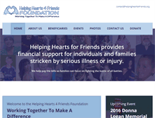 Tablet Screenshot of helpinghearts4friends.org